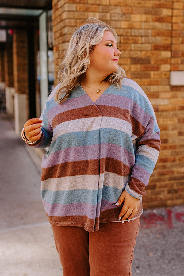 Ultimate Comfort Striped Shift Top for Effortless Style
