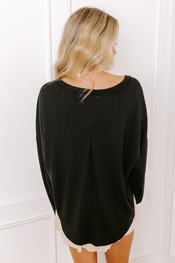 Premium Oversized Henley Top - Ultimate Autumn Essential
