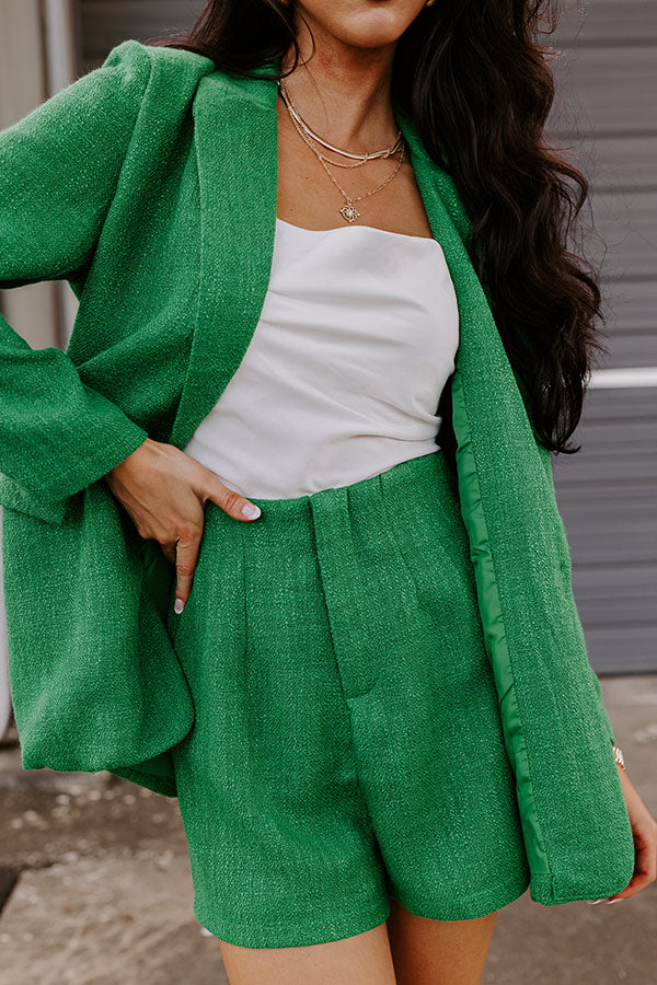 Premium High Waist Tweed Shorts - Joy To The World Collection