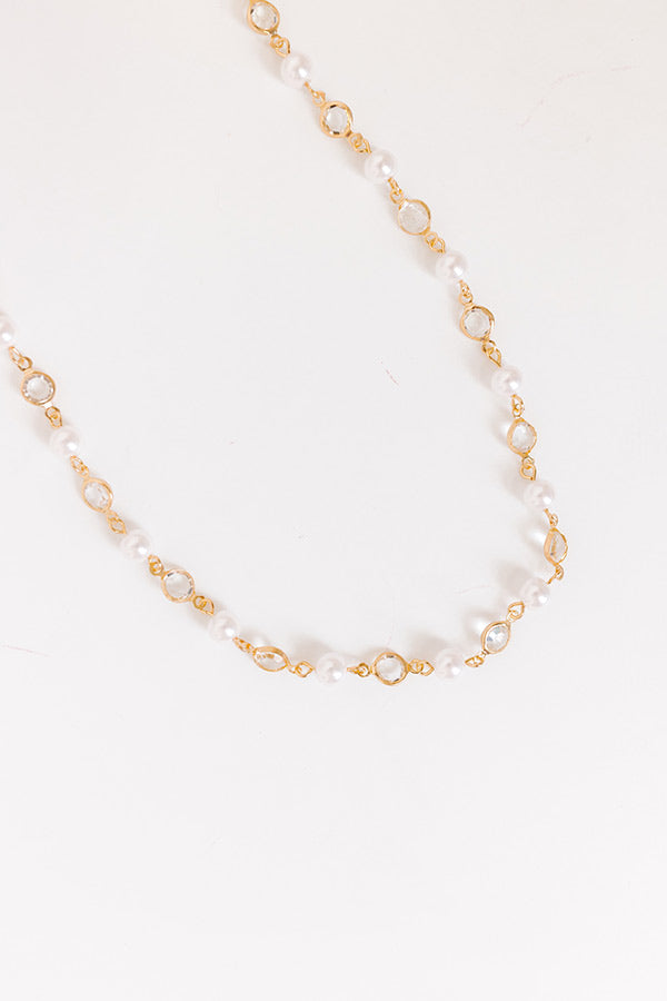 Premium Glamour Sweet Charmer Necklace - Gold Elegance