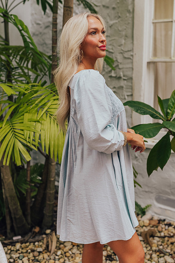 Ultimate Manhattan Sky Blue Tunic Dress