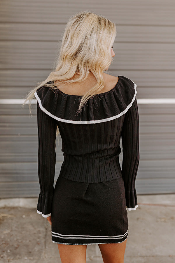 Premium Bows & Kisses Feminine Knit Top