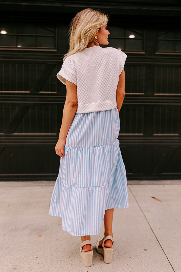 Ultimate Sail Away With Me Stripe Midi Dress