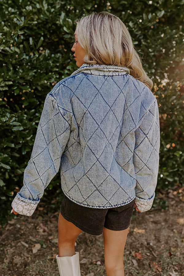 Premium Woodland Walks Quilted Denim Jacket - Ultimate Fall Style