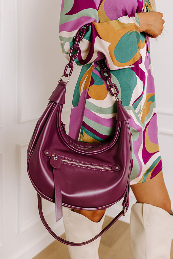 Ultimate Royal Plum Faux Leather Tote - Premium Style & Function