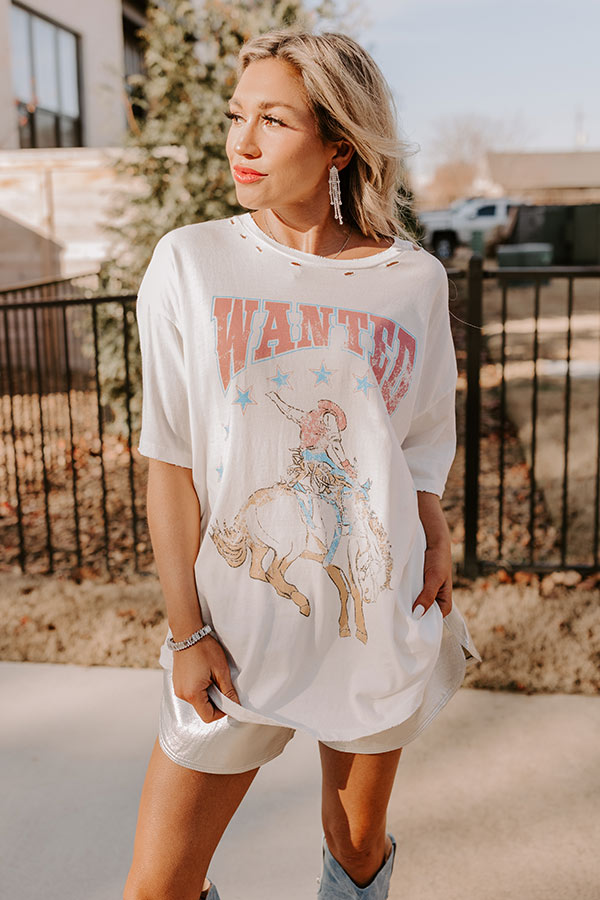 Premium Distressed Cowboy Graphic Tee - Ultimate Western Style