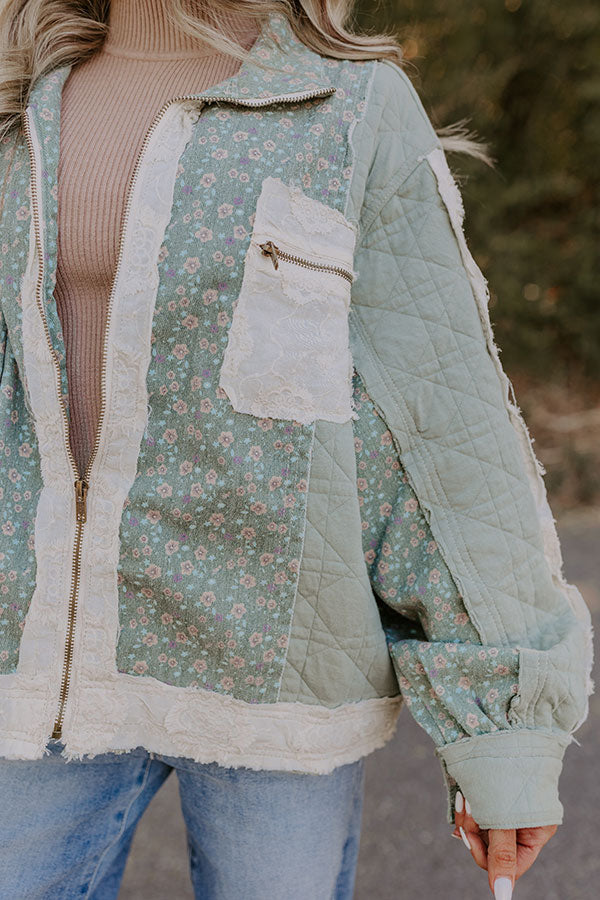 Ultimate Autumn Floral Quilted Jacket
