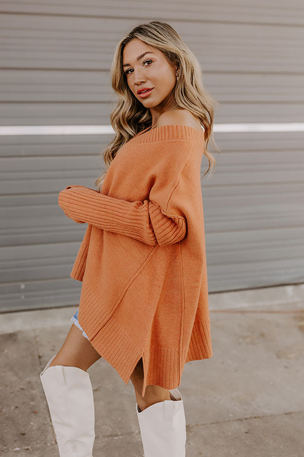 Premium Light Rust Knit Sweater - Ultimate Fall Style