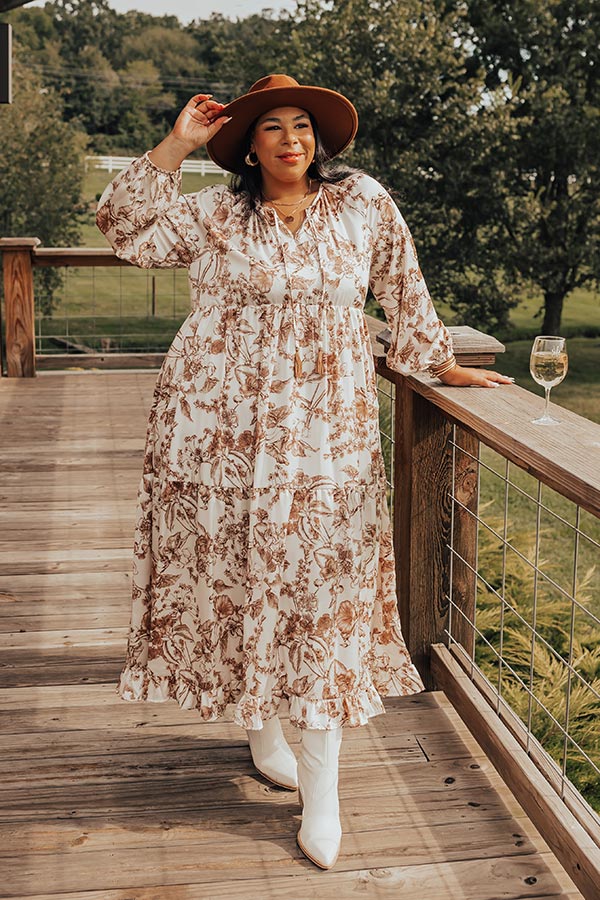 Premium Satin Floral Maxi Dress - Ultimate Elegance for Wine Lovers