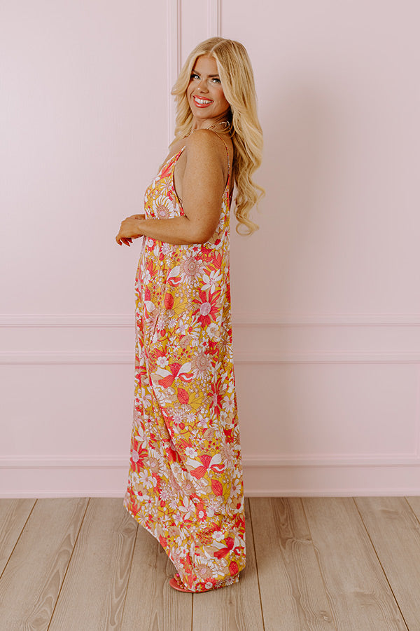 Elegant Floral Maxi Dress - Summer Chic Style