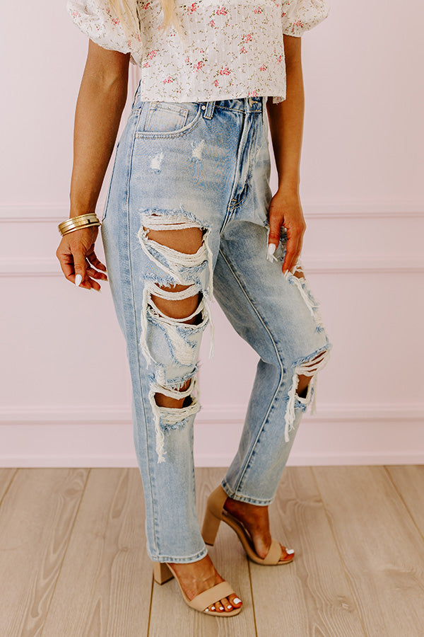 Premium Ellie High Waist Distressed Jeans - Ultimate Style Upgrade