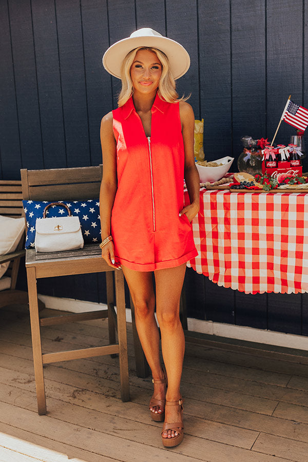 Ultimate Lake Days Denim Romper - Effortless Style & Comfort
