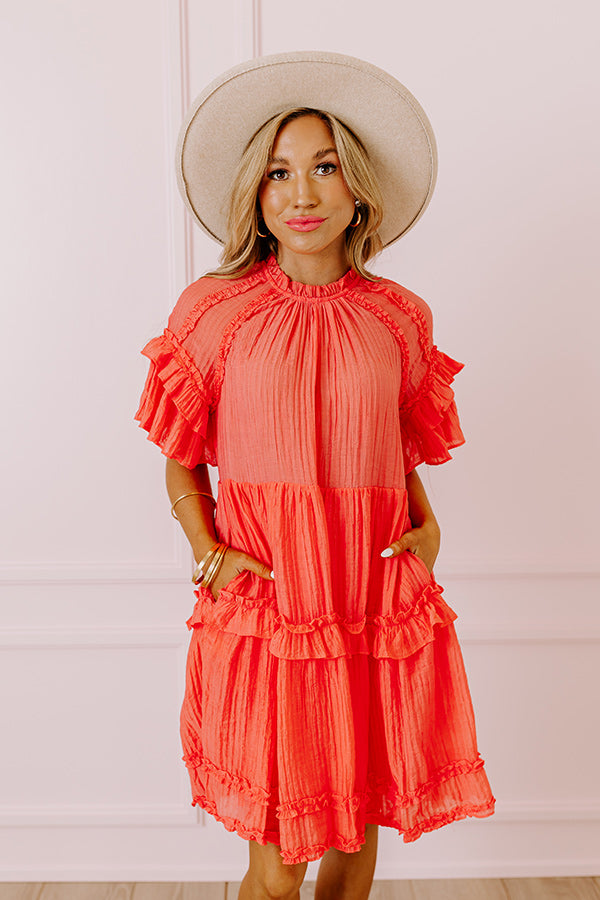 Ultimate Sunny Stroll Ruffle Mini Dress