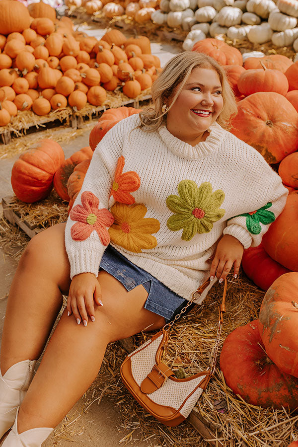 Ultimate Floral Fields Knit Sweater - Premium Comfort & Style
