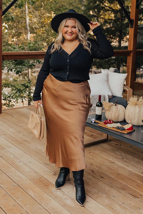 Premium Fresh Breeze Ribbed Cardigan - Black Curves | Ultimate Style & Comfort