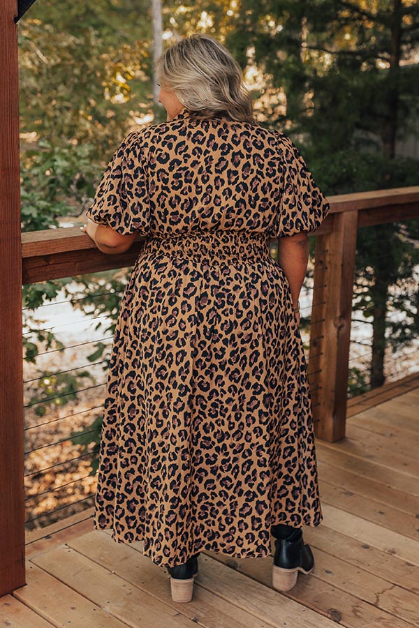 Ultimate Concrete Jungle Leopard Print Midi Dress