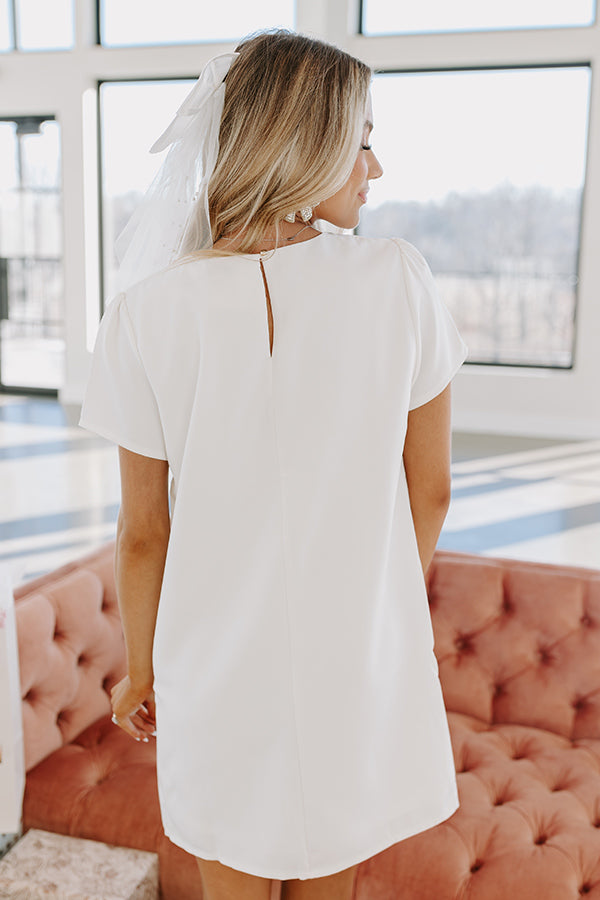 Ultimate Sweetly Simple Mini Dress in White