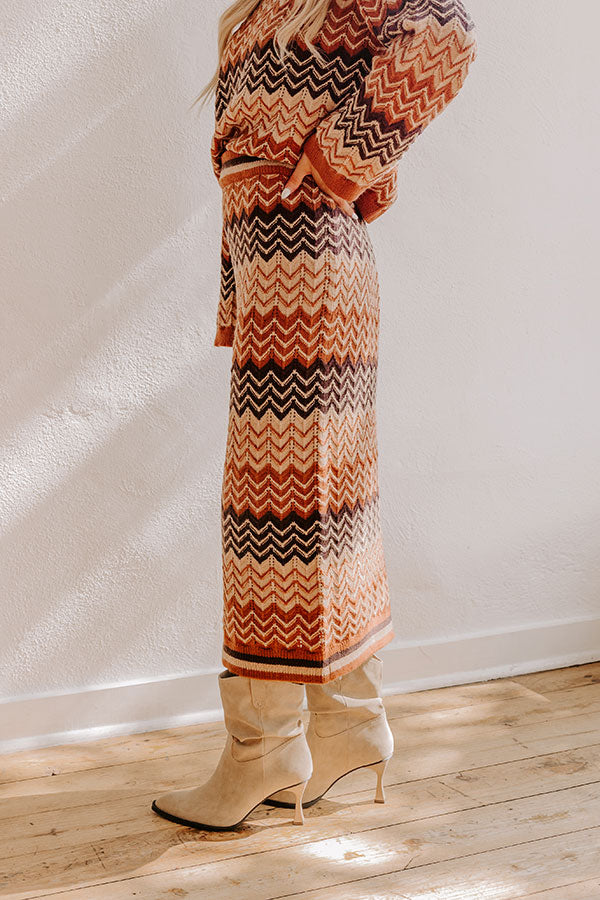 Premium Autumn Comfort High Waist Knit Maxi Skirt