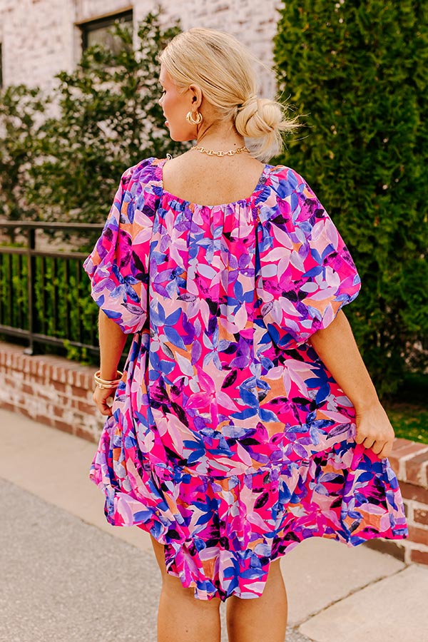 Premium Bloom Shift Dress - Ultimate Floral Style for Curves