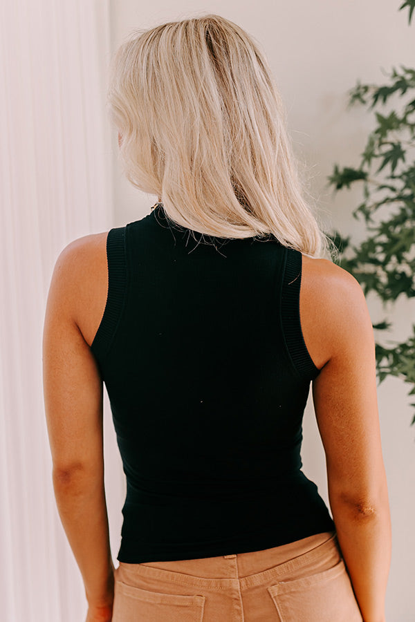 Ultimate Stop Time Sleeveless Top - Black