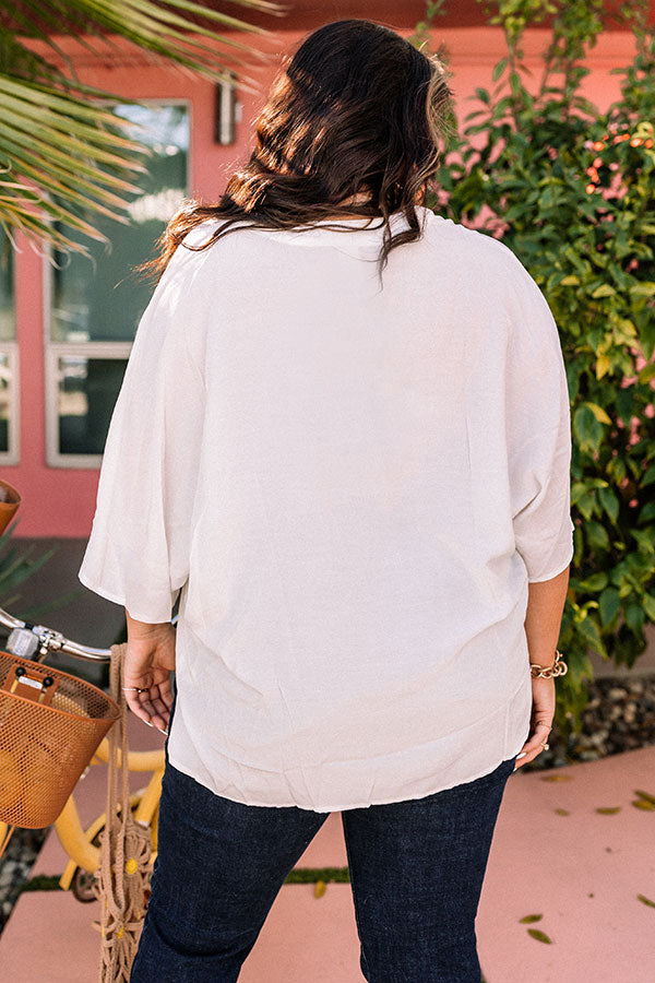 Premium Ivory Shift Top - Effortless Style & Comfort