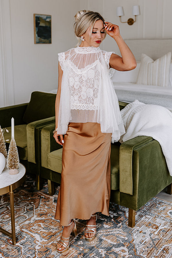 Premium London Calling Mesh Top Set - Floral Lace Elegance