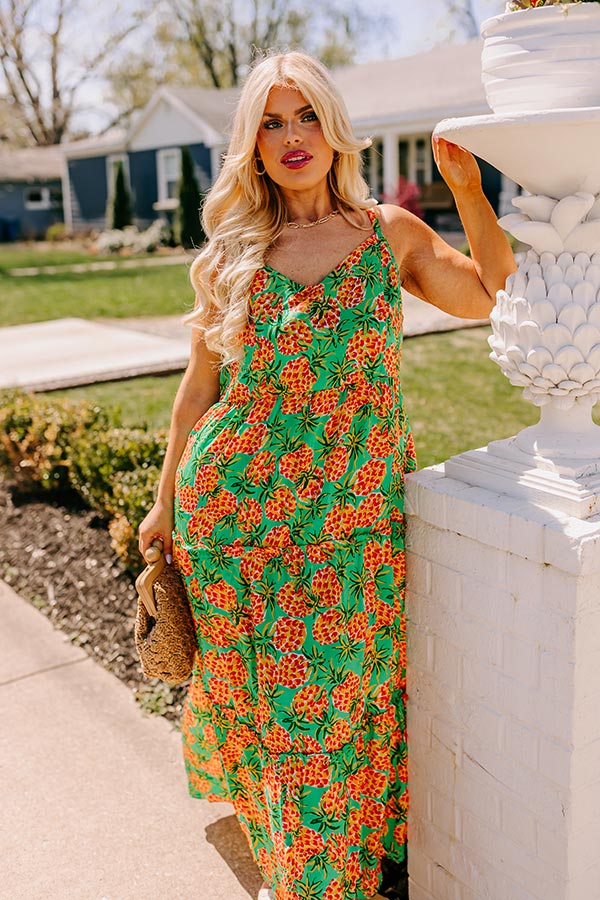 Premium Plus Size Maxi Dress - Sassy & Sweet Floral Print