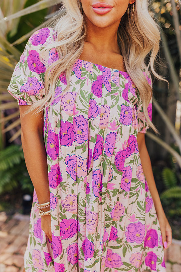 Premium Midsummer Night's Floral Mini Dress - Ultimate Style Upgrade