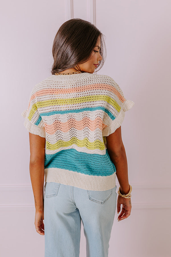 Ultimate Stay In The Journey Knit Top - Colorful & Stylish