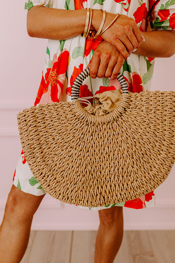 Premium Coastal Glam Woven Straw Tote - Ultimate Beach Companion