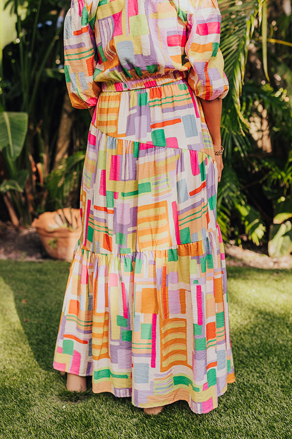 Ultimate Sandy Shore Maxi Skirt - Vibrant & Flowy