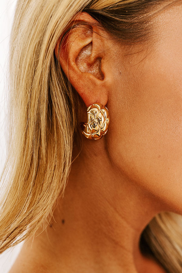 Premium Quilted Hoop Earrings - Ultimate Style Upgrade