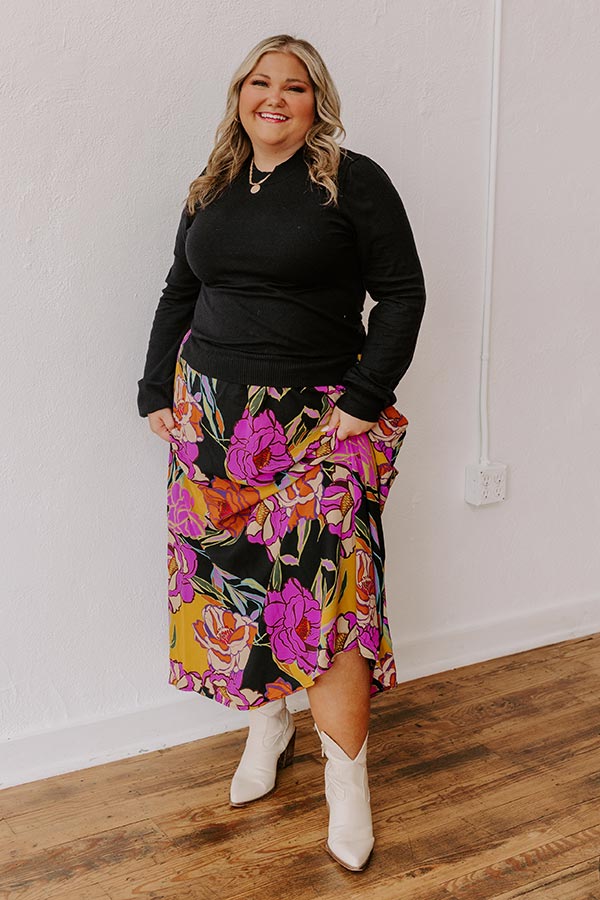 Ultimate Romance Floral Maxi Dress for Curves - Premium Comfort & Style