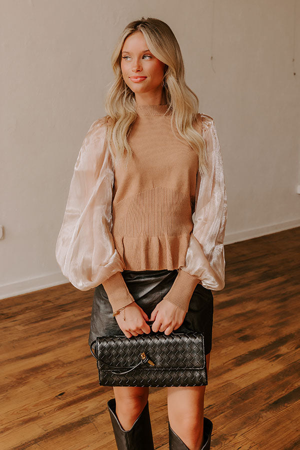 Premium Martini Elegance Knit Top