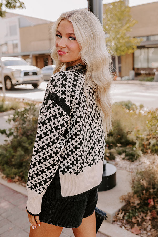 Ultimate Chalet Chic Knit Sweater - Black