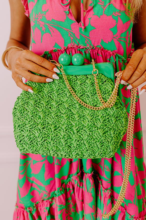 Premium Coastal Canvas Crossbody Bag - Kelly Green