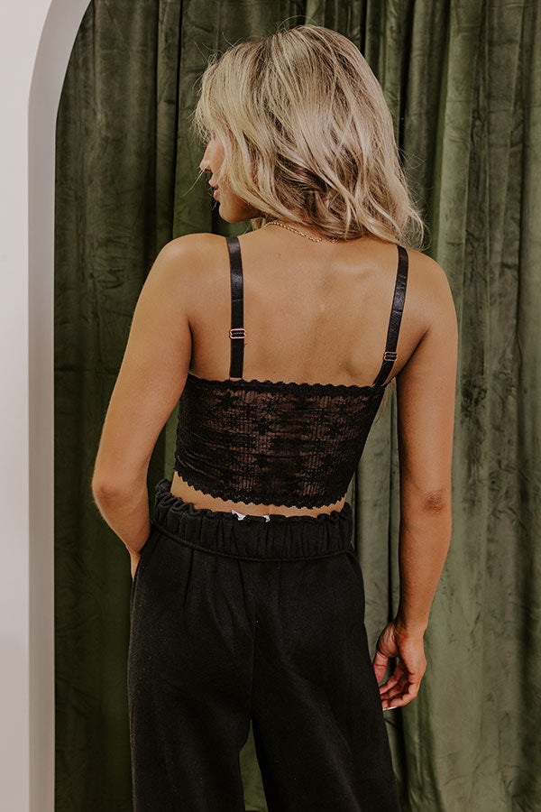 Premium Skye Longline Lace Bralette - Ultimate Comfort in Black