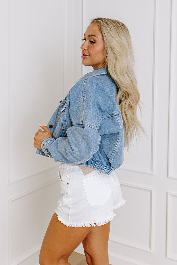 Ultimate Street Chic Crop Denim Jacket