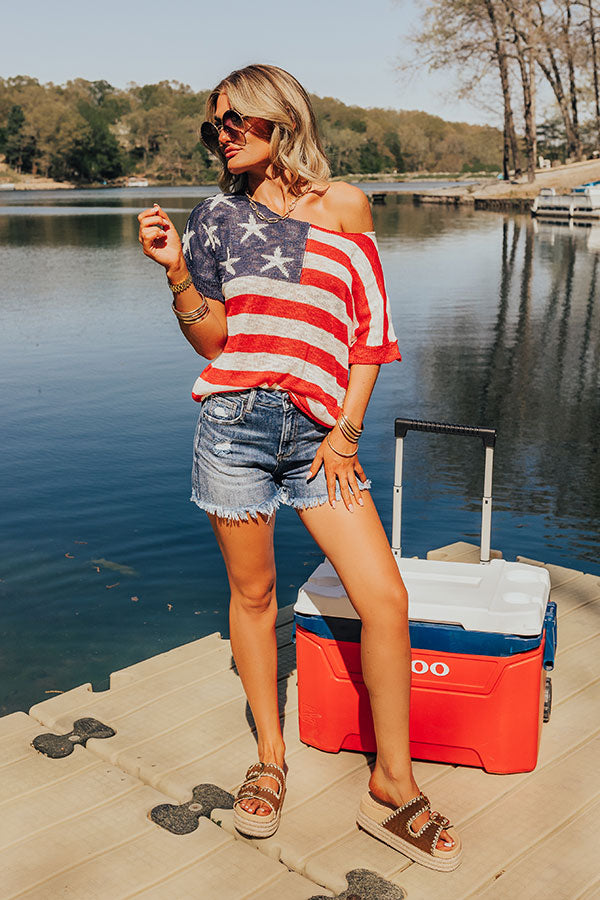 Premium American Honey Knit Top - Ultimate Patriotic Style