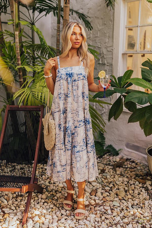 Premium Viva La Tropical Midi Dress