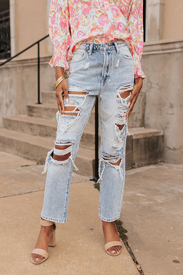 Premium Ellie High Waist Distressed Jeans - Ultimate Style Upgrade