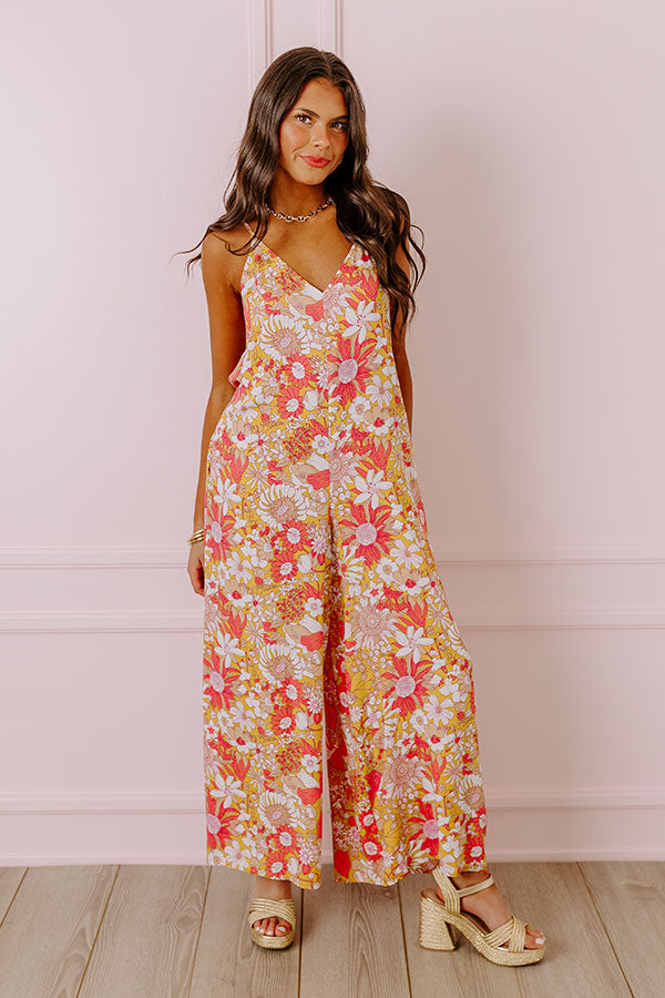 Ultimate Chic Floral Jumpsuit - Primrose Yellow