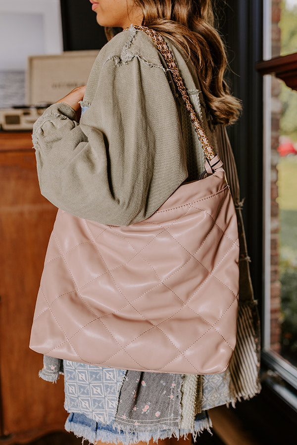 Premium Faux Leather Tote Bag - Dusty Purple | Ultimate Girls Getaway Essential