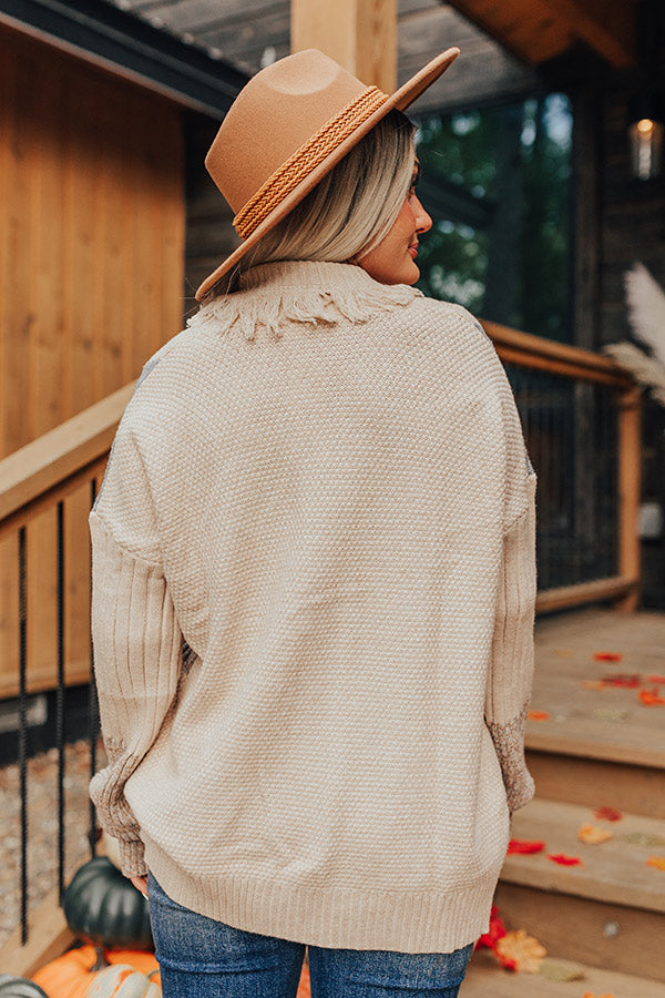 Ultimate Cozy Caffeine Crush Knit Cardigan