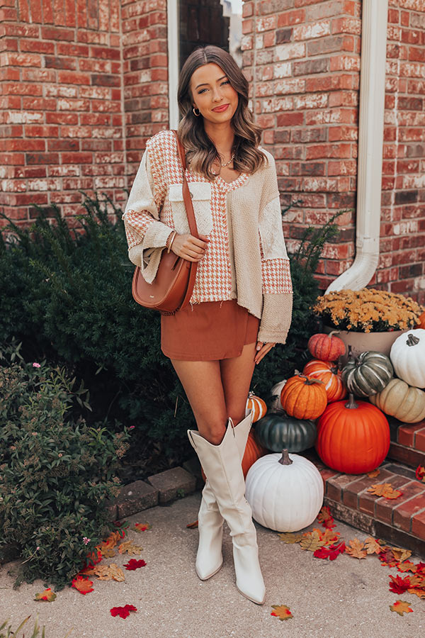 Premium Pumpkin Patch Color Block Sweater - Ultimate Fall Style