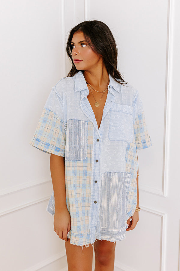Premium Long Beach Bound Button-Up Shirt