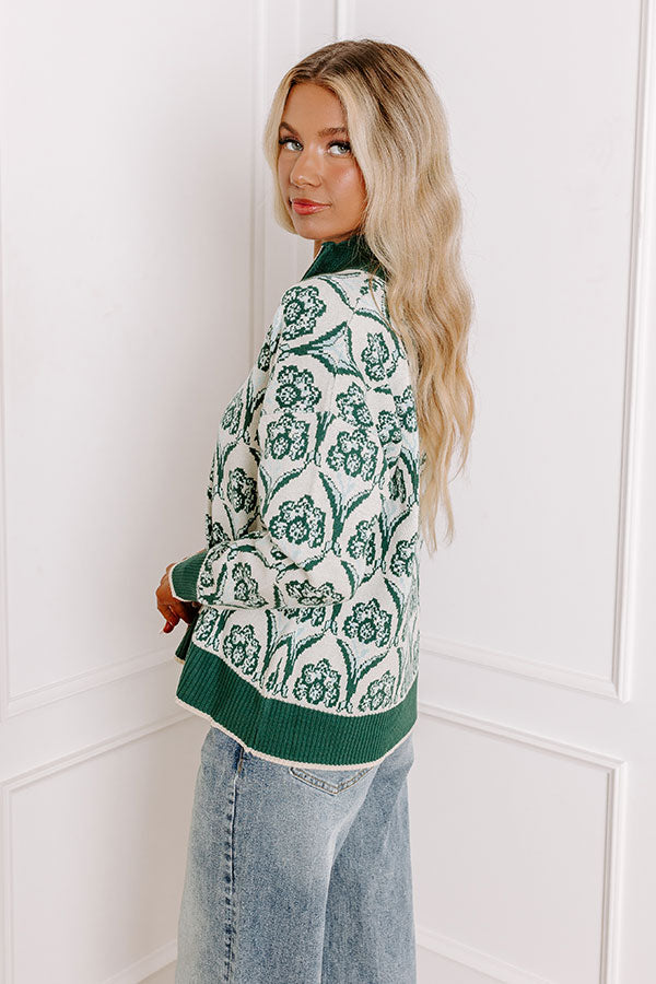 Premium Aspen Knit Sweater - Hunter Green | Cozy & Chic Style