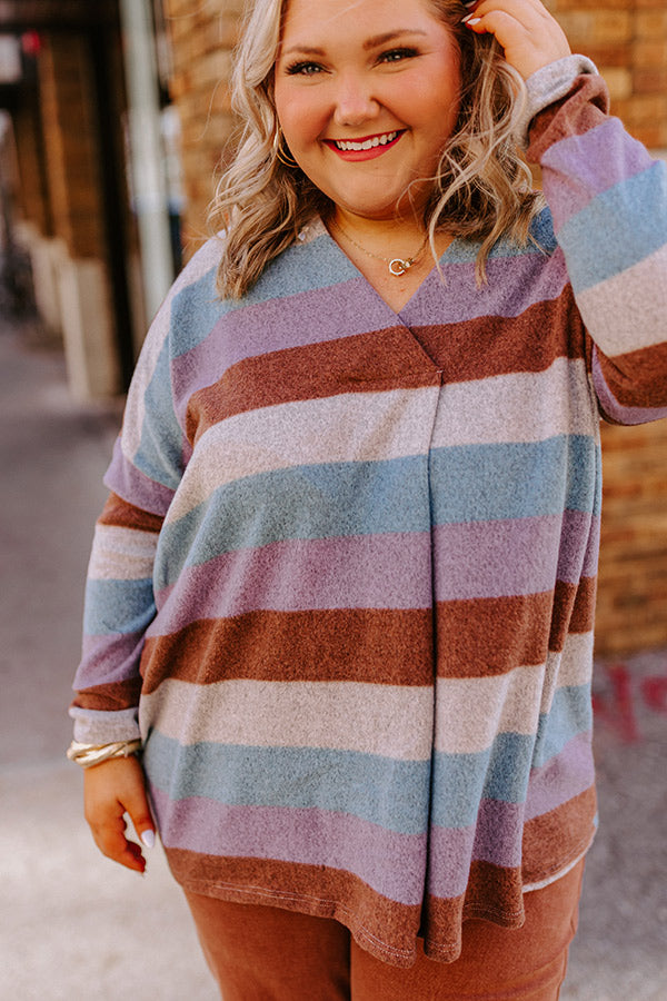 Ultimate Comfort Striped Shift Top for Effortless Style