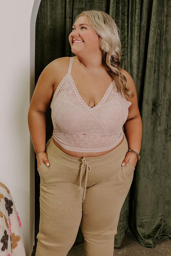 The Ultimate Skye Longline Lace Bralette - Light Mocha Curves | Premium Comfort & Style