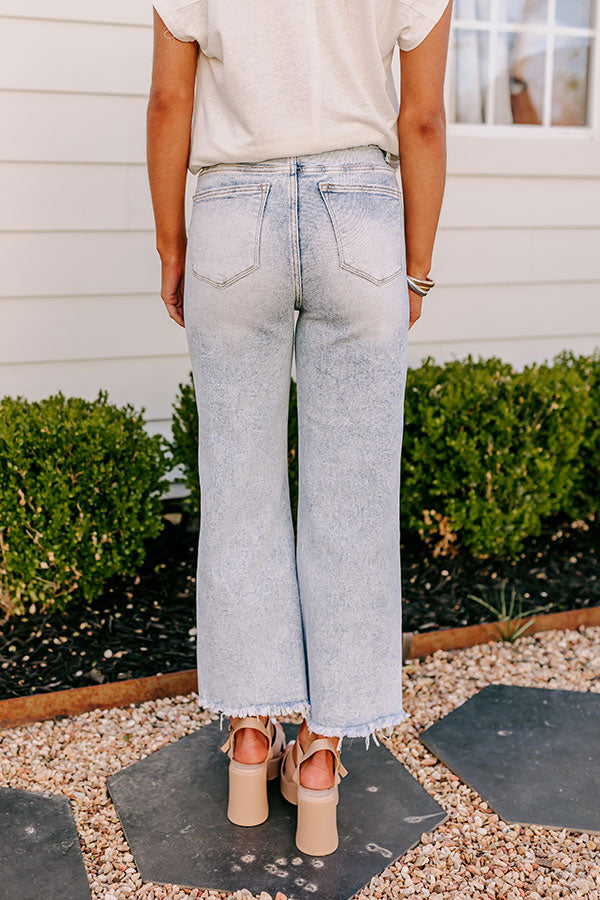 Premium High Waist Relaxed Acid Wash Jeans by Risen Westley